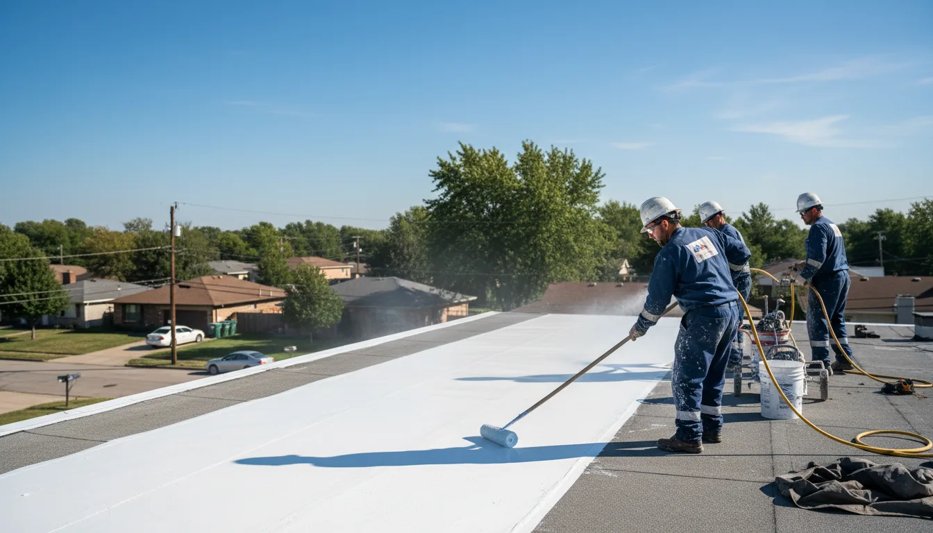 Commercial roof coating in Dumas, AR near me